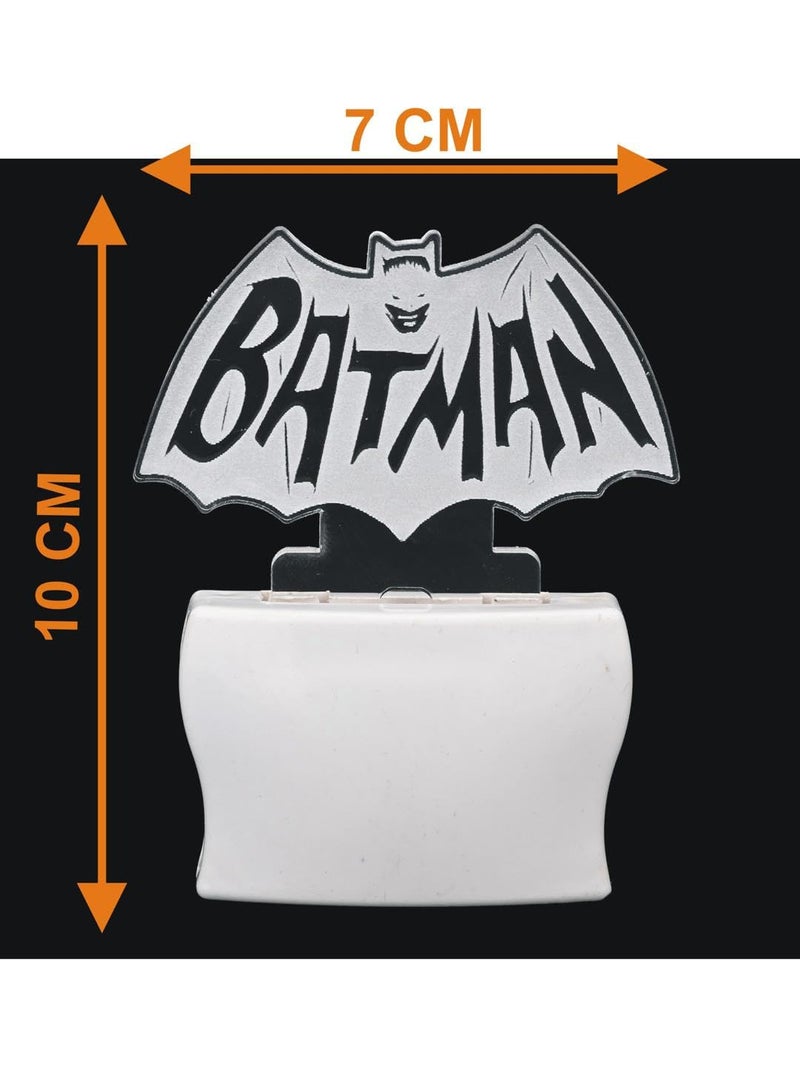 Somil Batman 3D Illusion LED Plug & Play Wall Lamp, Self Color Changing, Dia: 5 X 10 X 5 Cm - Image 5