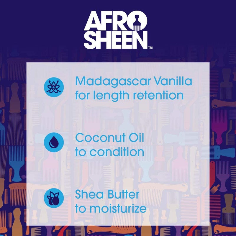 Afro Sheen Velvet Flow 4-in-1 Leave-in Spray. Protects hair against heat, detangles, and moisturizes. 8oz. - Image 2