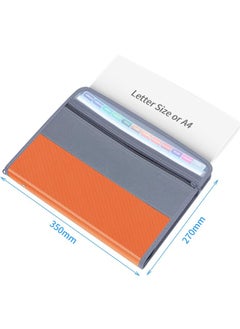 Royee Accordion Expanding File Folder Expandable Document Organizer Portable 13 Pocket and Tab File Box for Paper Bill Receipt Storage  - Image 5
