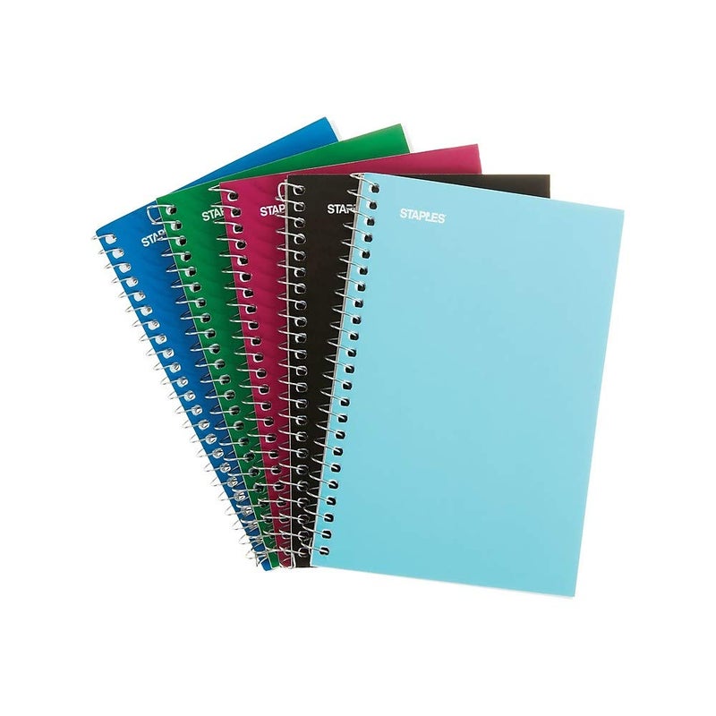 STAPLES 200014 Memo Pads 4Inch X 6Inch College Assorted 50 ShPad 5 PadsPk 11495 - Image 1