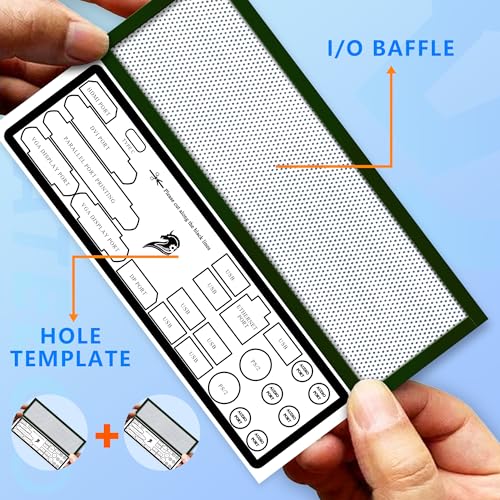 YIMATEECO I/O Shield Plate Blank Backplate PVC with Adhesive, IO Shield Plate Blank Universal DIY for All PC Motherboards Desktop Computer Case, Cutting Any (172 * 58mm, 2Pcs, White) - Image 3
