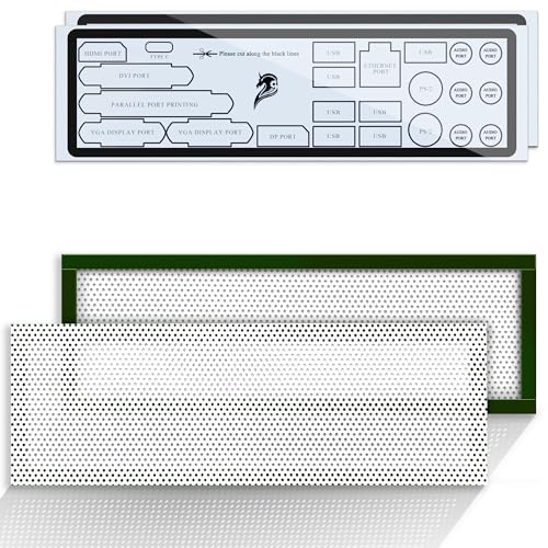 YIMATEECO I/O Shield Plate Blank Backplate PVC with Adhesive, IO Shield Plate Blank Universal DIY for All PC Motherboards Desktop Computer Case, Cutting Any (172 * 58mm, 2Pcs, White) - Image 1