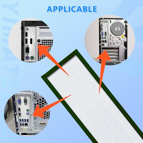 YIMATEECO I/O Shield Plate Blank Backplate PVC with Adhesive, IO Shield Plate Blank Universal DIY for All PC Motherboards Desktop Computer Case, Cutting Any (172 * 58mm, 2Pcs, White) - Image 5