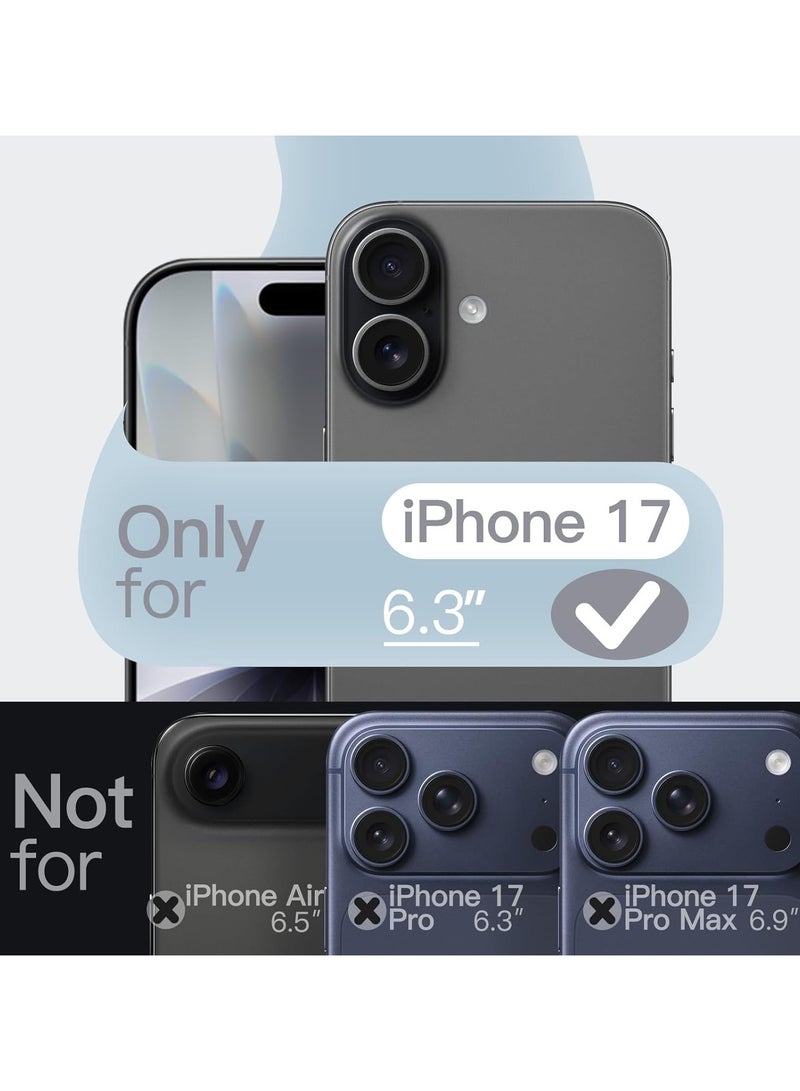 Silicone Case Compatible with iPhone 17, Slim Liquid Silicone Phone Case with 3-Layer Soft Rubber Shockproof Bumper with TPU Lining (Black) - Image 2