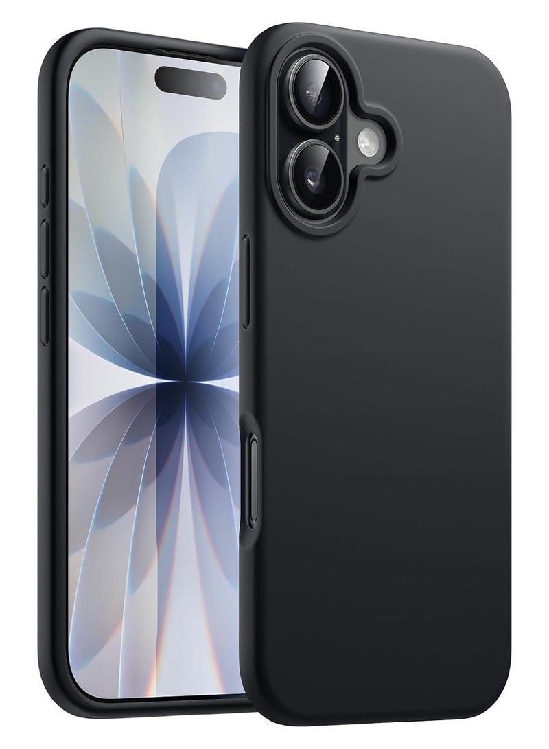 ACLIX Silicone Case Compatible with iPhone 17, Slim Liquid Silicone Phone Case with 3-Layer Soft Rubber Shockproof Bumper with TPU Lining (Black) - Image 1