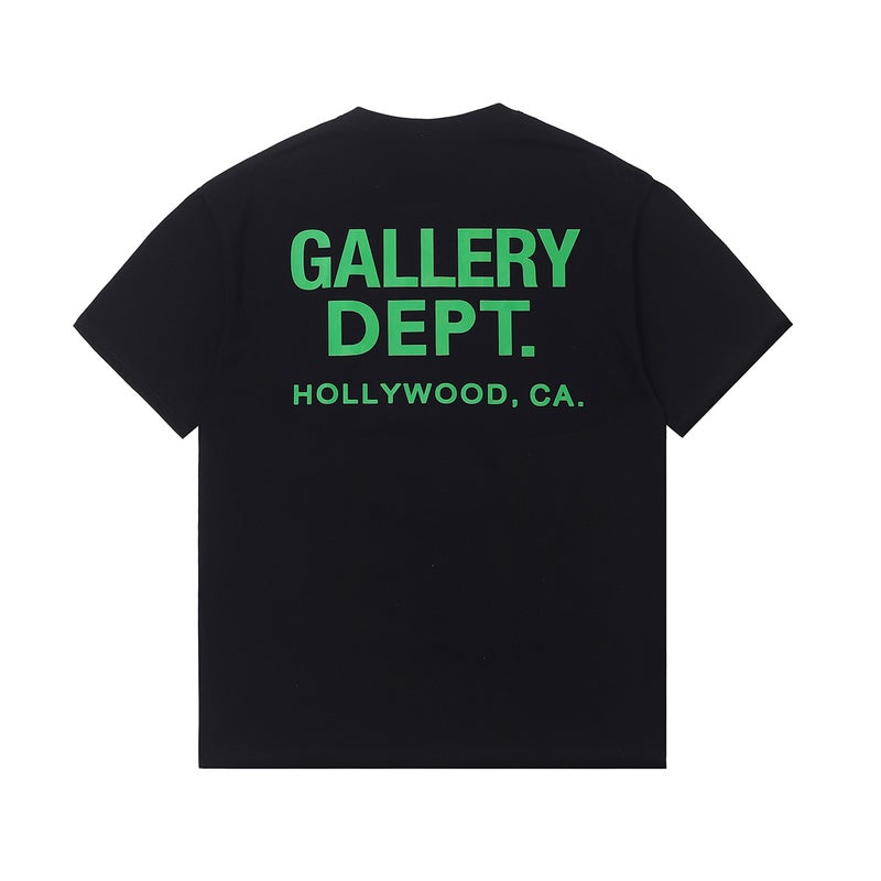 Amiri Trendy Brand Gallery Basic Style Letter Logo Print Casual Loose Short-Sleeved T-Shirt For Men And Women, Couple Wear - Image 3