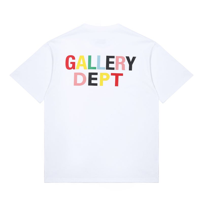 Amiri Trendy Brand Gallery Basic Style Letter Logo Print Casual Loose Short-Sleeved T-Shirt For Men And Women, Couple Wear - Image 1