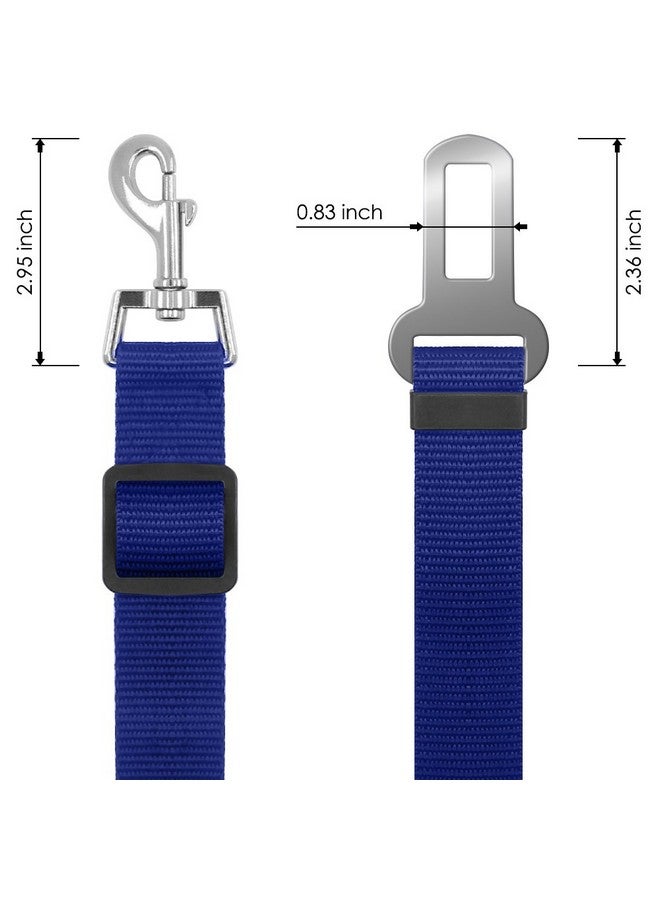 YuCool Dog Seat Belt,4 Piece Set Dog Car Adjustable Seatbelts for Vehicle Nylon Pet Safety Heavy Duty & Elastic Car Harness for Dogs - Image 4