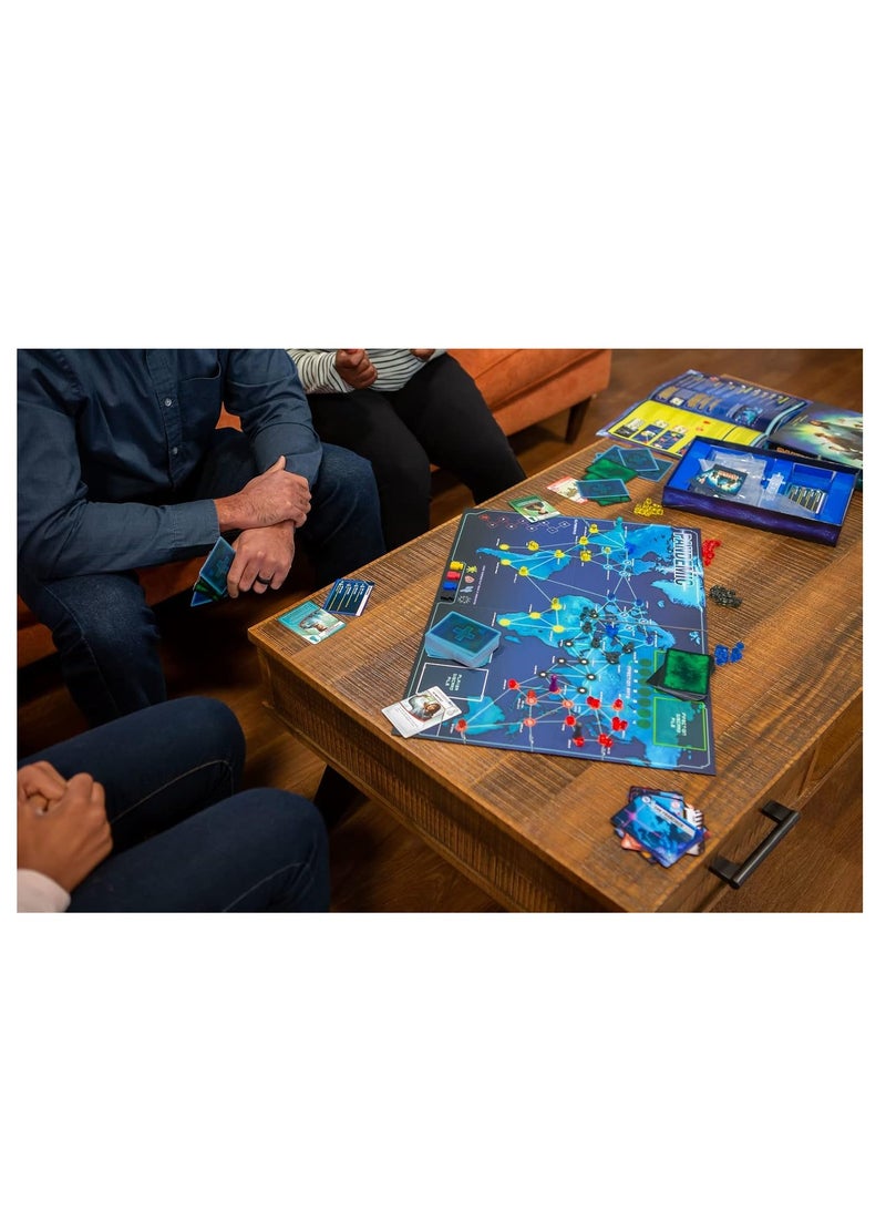 بورد جيمز لعبة Asmodee Pandemic اللوحية (اللعبة الأساسية) - معركة تعاونية لإنقاذ البشرية، لعبة استراتيجية للأطفال والكبار، من 8 سنوات فما فوق، من 2 إلى 4 لاعبين، مدة اللعب 45 دقيقة - Image 2