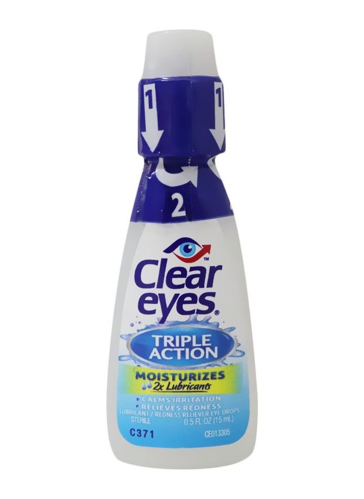 Clear Eyes Triple Action Eye Drops 15ml 