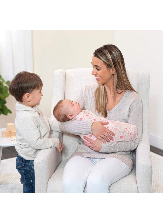 aden + anais Comfort Knit Baby Swaddle Blanket for Newborn Girl and Boy, Super Soft Cotton with Spandex, Versatile Stroller Cover, Burp Cloth, Nursing Shield, 47 x 47 Inch, Perennial - Image 5