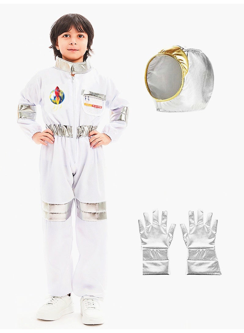 Astronaut Role-Play Costume Set, Spacesuit,Astronaut Fancy Dress Costume For Boys Girls 3-12 Years - Image 1