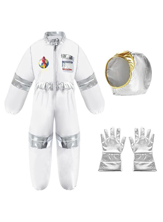 Astronaut Role-Play Costume Set, Spacesuit,Astronaut Fancy Dress Costume For Boys Girls 3-12 Years - Image 2
