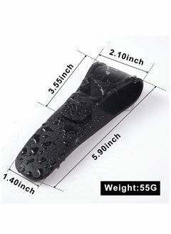 SYOSI Razor Cases, Portable Silicone Razor Holder Case, Soft Shaver Cover Bag, Razor Protector Case, Waterproof Travel Razor Carrying Case, for Manual Razor Compatible with Gillette, 2 Packs  - Image 3
