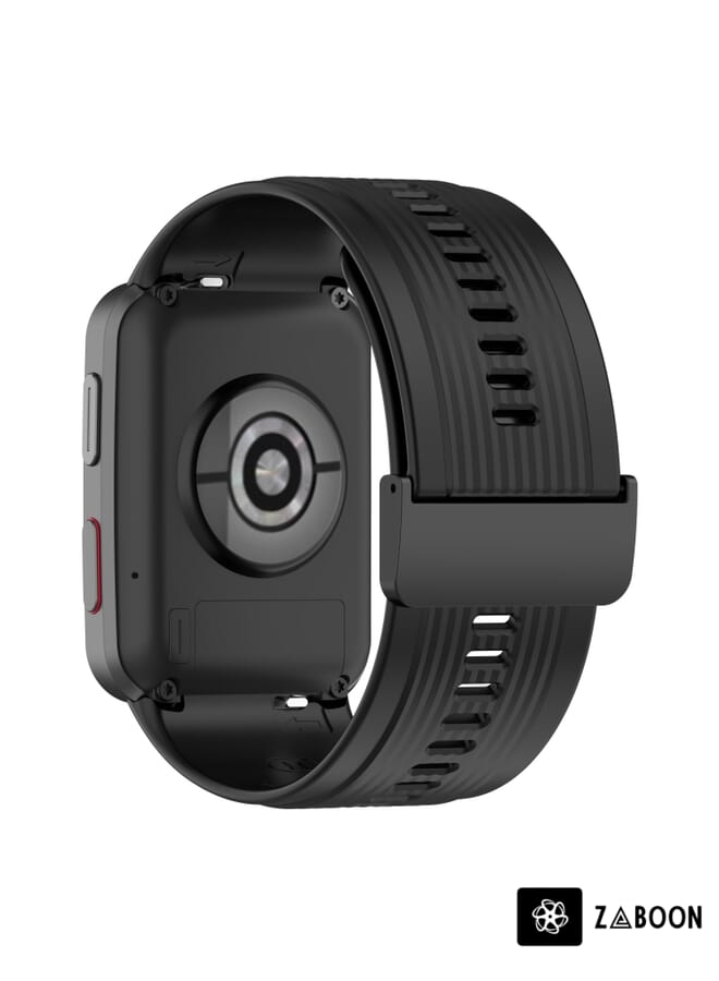 Zaboon سوار ساعة هواوي D بلون صلب من السيليكون مع مشبك - Image 2