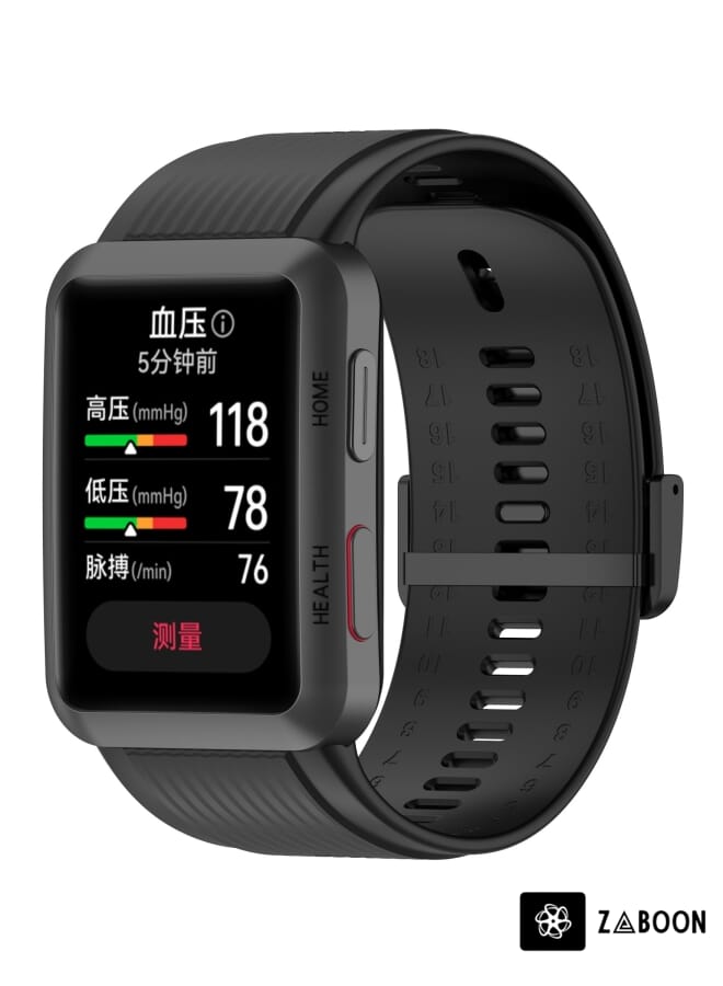 Zaboon سوار ساعة هواوي D بلون صلب من السيليكون مع مشبك - Image 1