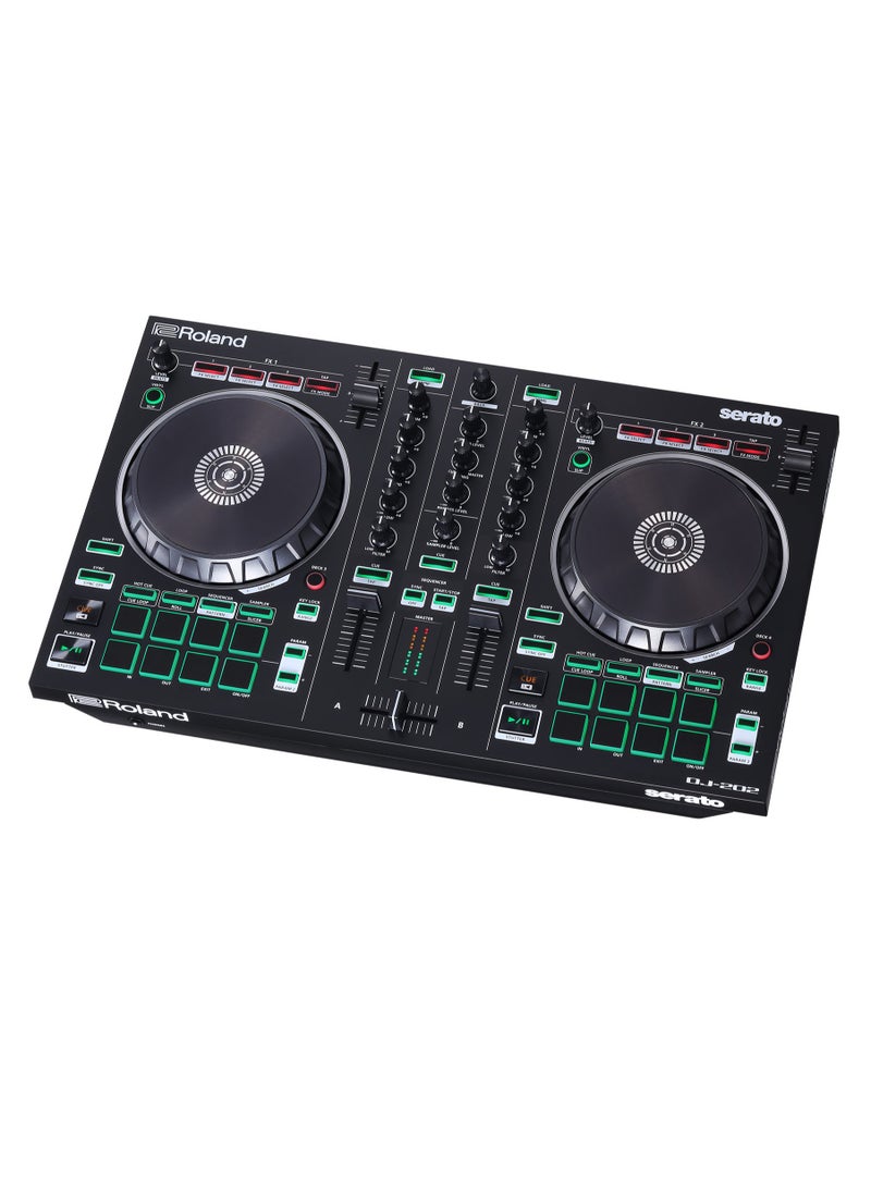 Roland Roland DJ-202 2-Channel, 4-Deck DJ Controller for Serato DJ Lite  - Image 4