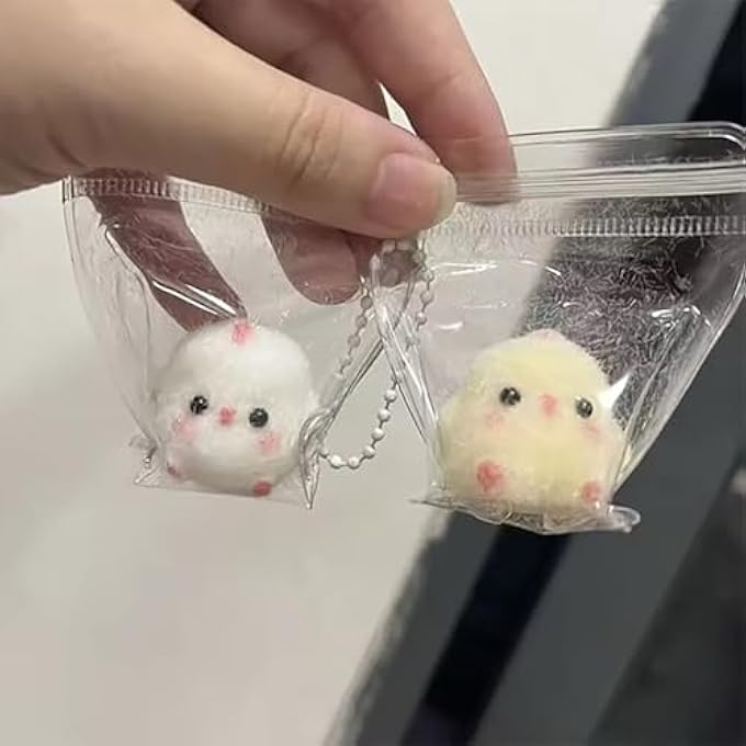 T Trove 4pcs Mini Taba Squishies Chick Party Favors for Kids, Fufu Squishy Fidget Toys, Birthday,gift Small Chick White/Yellow 2 penguins Squeeze Toy for Stress Relief Suitable for Adults Kids - Image 4