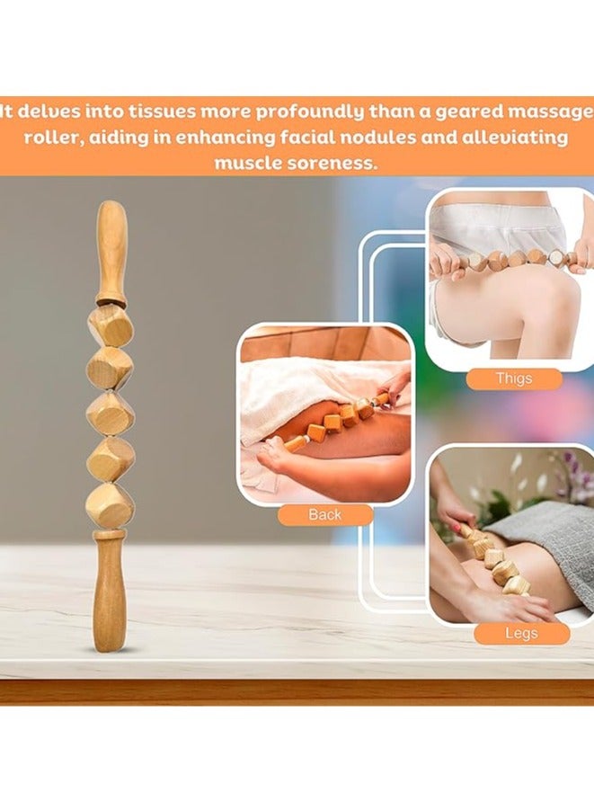 Generic 5-in-1 Wood Therapy Massage Tools for Body Contouring and Shaping - Pain Relief Wooden Body Sculpting Tools - Wooden Therapy Massage Tools for Muscles- Anti Cellulite Massage for Enhancing Circulation - Image 4