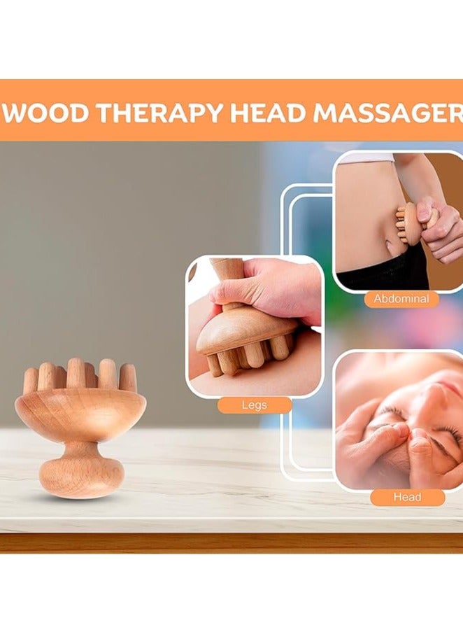 Generic 5-in-1 Wood Therapy Massage Tools for Body Contouring and Shaping - Pain Relief Wooden Body Sculpting Tools - Wooden Therapy Massage Tools for Muscles- Anti Cellulite Massage for Enhancing Circulation - Image 5