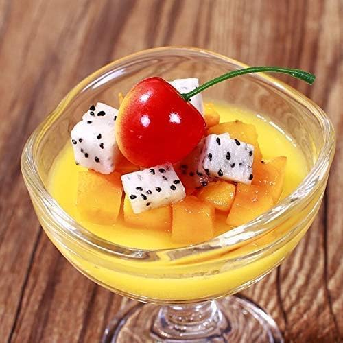 PRAYAN ENTERPRISE Ice Cream Cup 150ml Transparent Glass Ice Cream Bowl for Faluda Kulfi Fruits Desserts Ice Cream Dinner Decoration Cup 150ml Pack of 2 - Image 2
