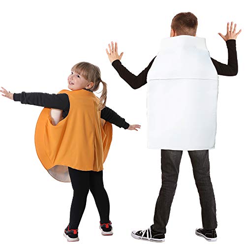 EraSpooky 2pcs Kids Fun Food Costume Cookies and Milk Halloween Outfit Onesies Toddler Boys Girls Children for 3-12 - Image 2