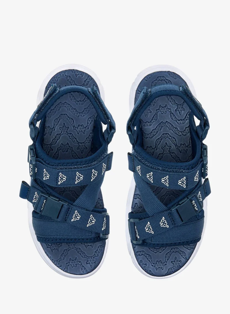 Kappa Boys' Logo Print Floaters with Hook and Loop Closure