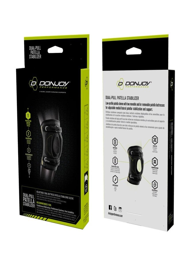 DonJoy Performance Dual-Pull Patella Stabilizer Knee Brace – Low-Profile Sleeve with Removable Buttresses for Patellofemoral Syndrome (PFPS), Runner’s Knee, Knee Cap Tracking Support - Large - Image 5