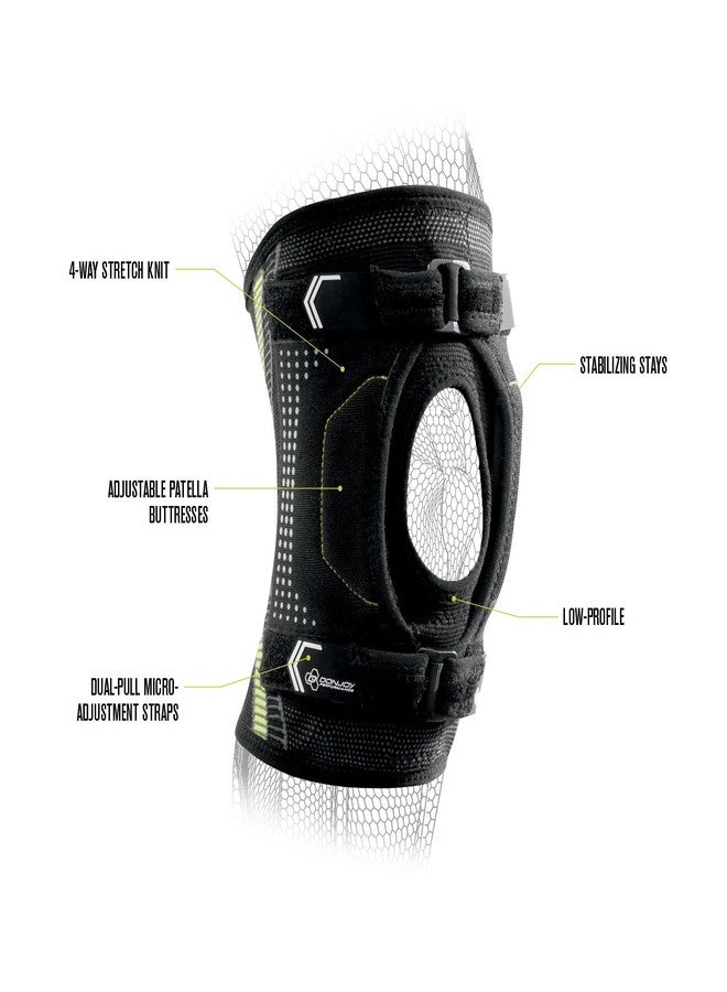 DonJoy Performance Dual-Pull Patella Stabilizer Knee Brace – Low-Profile Sleeve with Removable Buttresses for Patellofemoral Syndrome (PFPS), Runner’s Knee, Knee Cap Tracking Support - Large - Image 4