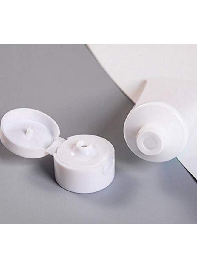 Quupy 20Pcs 100ml/3.4oz Empty Refillable Plastic Squeeze Cosmetic Soft Tube Bottles with Flip Cap Makeup Travel Sample Packing Storage Toiletries Container Vial for Facial Cleaner Body Lotion - Image 3