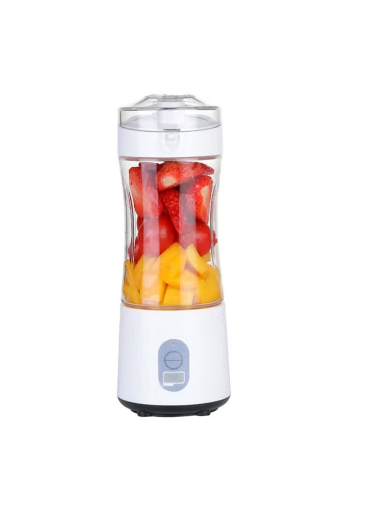 Dreamzon Multi-Design USB Rechargeable Electric Juice Blender 380.0 ml Blender-02 White - Image 1