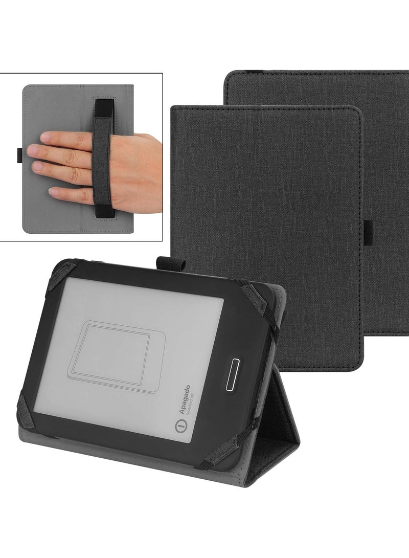 حافظة قارئ الكتب الإلكترونية Kindle Paperwhite Kobo مقاس 6 بوصات، غطاء حامل قابل للطي متوافق مع قارئ الكتب الإلكترونية BQ Kobo Kindle Sony Pocketook Tolino مقاس 6 بوصات - Image 1