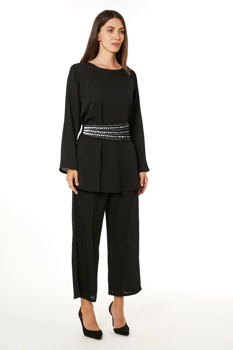مويستريت Flared Sleeve Top & Pant Set