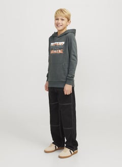 Jack & Jones Junior Kids Logo Print Pull Over Hoodies  - Image 4