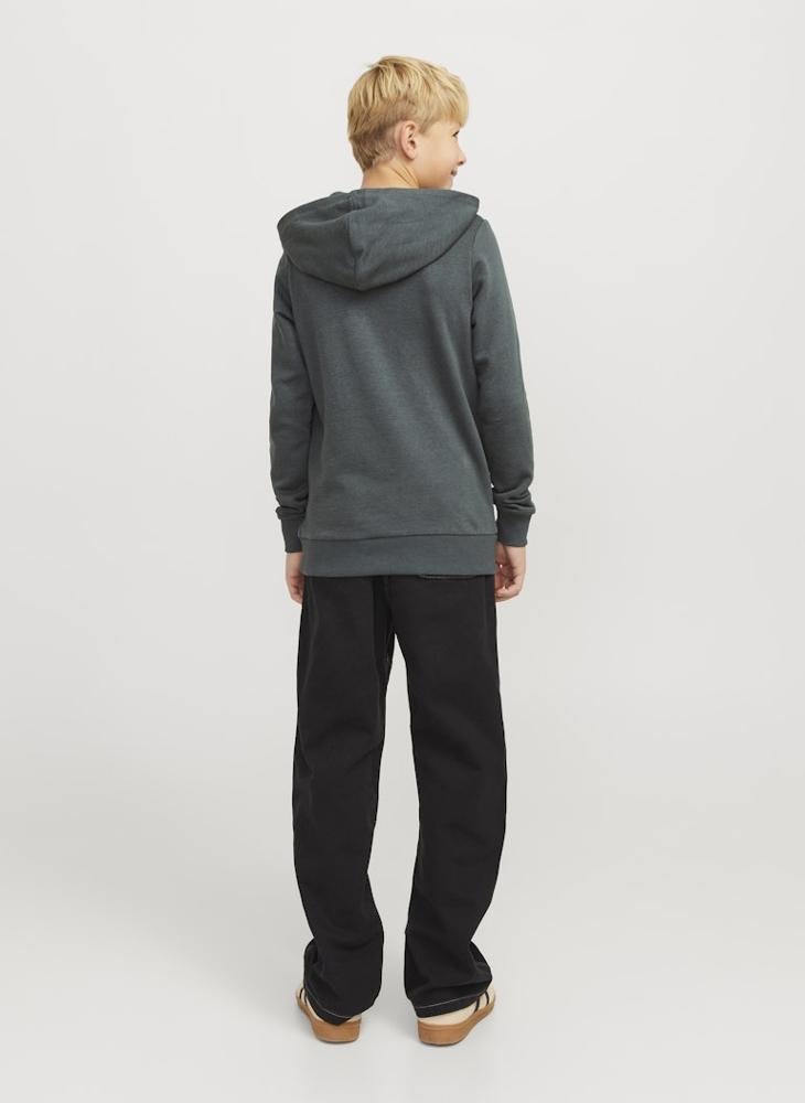 Jack & Jones Junior Kids Logo Print Pull Over Hoodies  - Image 2