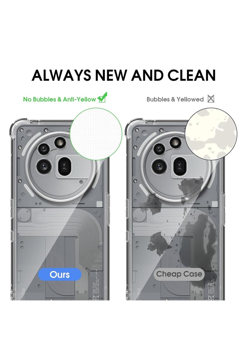 BORTONY Nothing Phone 3A Pro 5G Case Cover Anti-Scratch Shockproof Case with Reinforced Corners Soft Silicone Protective Cover for Nothing Phone 3A Pro 5G 6.7-inch  - Image 5