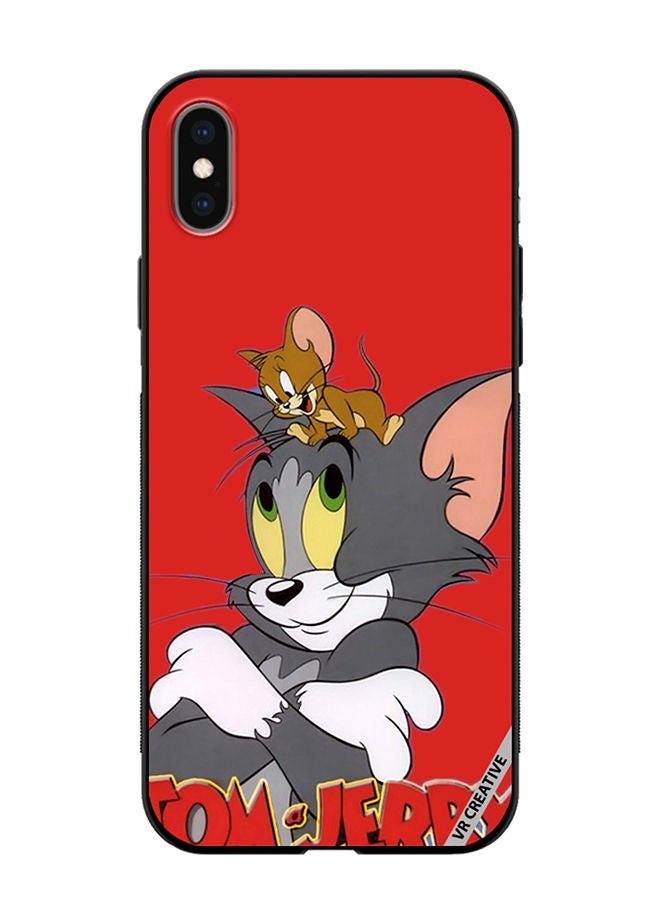 VR CREATIVE Protective Case Cover For Apple iPhone XS Max Tom And Jerry Design Multicolour - Image 1