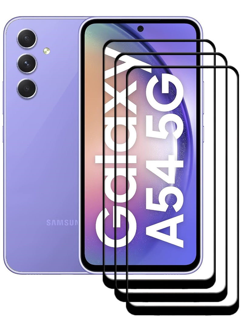 ACLIX 3 Pieces Antistatic ESD Dustproof Premium Quality High Definition Tempered Glass Screen Protector Designed For Samsung Galaxy A54 - Image 1