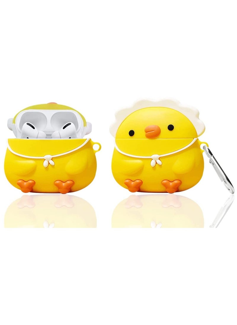 SYOSI Silicone Case Cover for Airpods Pro 3D Cartoon Funny Protective Compatible with Anime Design Keychain Kids Teens Boys Girls  - Image 1