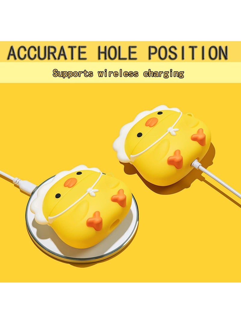 SYOSI Silicone Case Cover for Airpods Pro 3D Cartoon Funny Protective Compatible with Anime Design Keychain Kids Teens Boys Girls  - Image 4