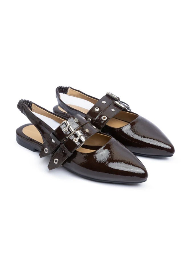 TGS Double Belt Flat Slingbacks - Image 2