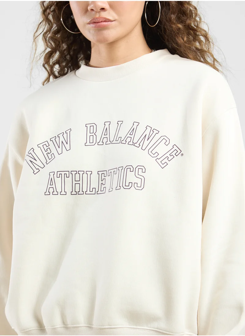 نيو بالانس Graphic Fleece Sweatshirt
