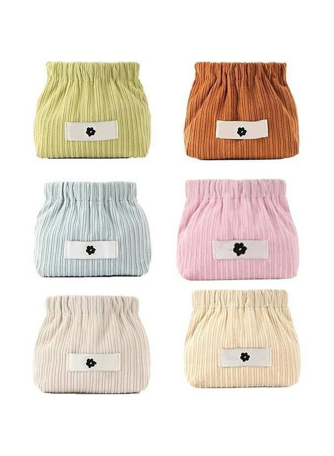 TERXA Small Makeup Pouch | Mini Jewelry Storage Pouches | Travel Accessories | Elastic Hair Tie Organizer | Multipurpose Toiletry Organizer | Cosmetic Bag | for Women/Girls (Pack of 1,Multicolor) - Image 2