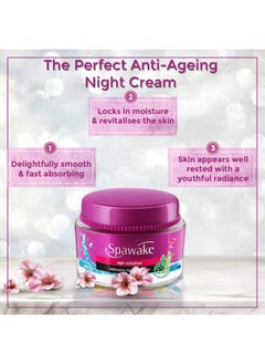 Spawake Anti Aging Face Cream, Age Solution Intensive Night Cream, 50G  - Image 1
