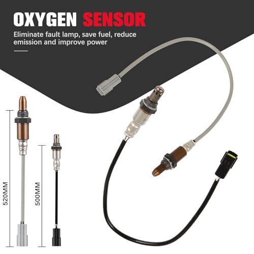 QIJIAUTO O2 Oxygen Sensor Upstream Downstream Compatible for Nissan Altima 2008-2011 2.5L L4 QR25DE, Rogue 2010, 234-9038 234-4380 22690-2A000 226A0-8J100, 2PCS Set - Solve P0138 Code, Direct Fit - Image 2