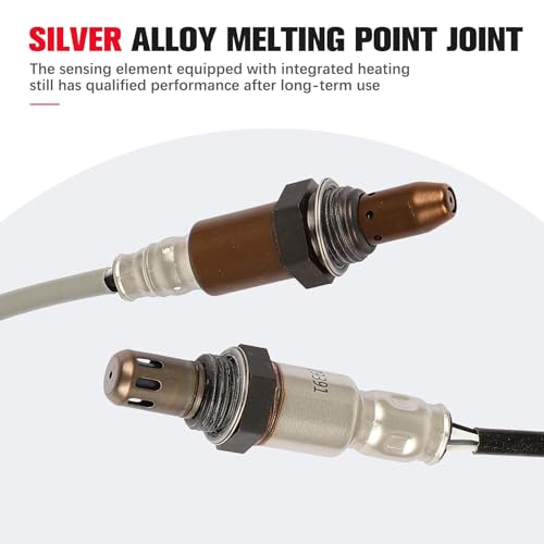 QIJIAUTO O2 Oxygen Sensor Upstream Downstream Compatible for Nissan Altima 2008-2011 2.5L L4 QR25DE, Rogue 2010, 234-9038 234-4380 22690-2A000 226A0-8J100, 2PCS Set - Solve P0138 Code, Direct Fit - Image 3