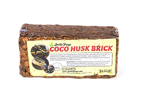 Josh's Frogs Coco Husk Brick (6 Quarts) - Reptile, Amphibian & Invertebrate Bedding - Pet Supplies - Image 1
