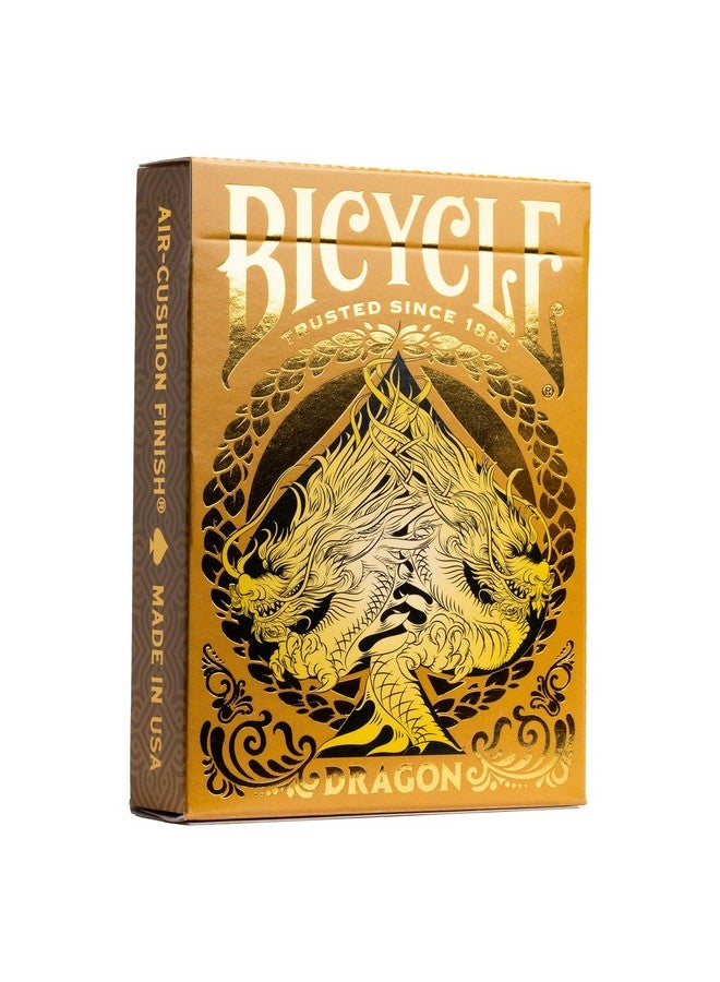 Bicycle بطاقات لعب بيككل جولد دراجون فويل المميزة، 1 مجموعة - Image 1