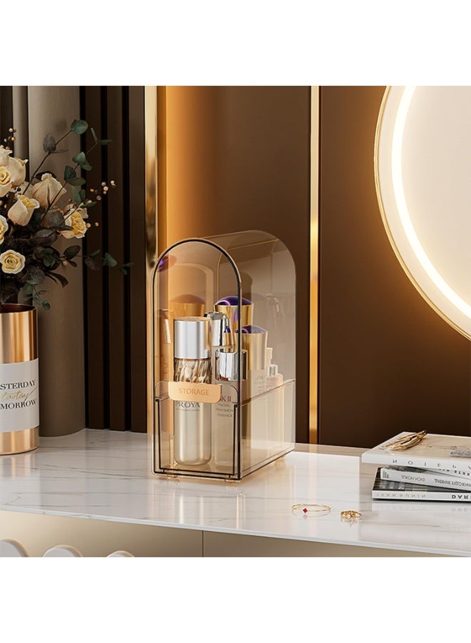 Makeup storage box, transparent acrylic cosmetics and jewelry display cabinet, can be freely combined, suitable for decoration on dressing tables, bathrooms, and entrances(bottle) - Image 1