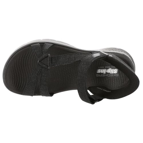 Skechers Women's GO Walk Flex Sandal - Illuminate Hands Free Slip-ins Fisherman, Black, 5 - Image 2